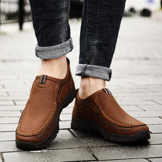 Chaussure mocassin souple, rétro et élégant pour homme