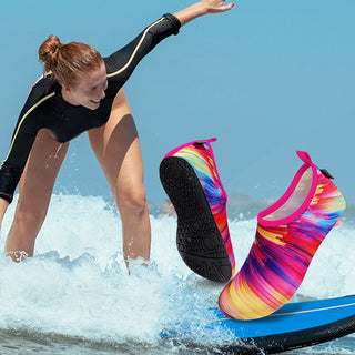 Chaussure sport femme : Sneakers aquatiques légères pour gym, surf et plongée en apnée