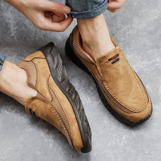 Chaussure mocassin souple, rétro et élégant pour homme