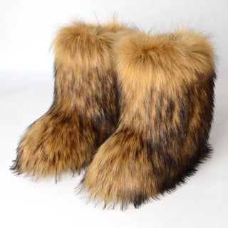 Chaussure hiver femme bottes chaudes et confortables avec doublure en peluche