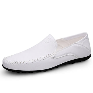 Chaussure bateau élégant, légère et en cuir pour homme