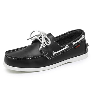 Chaussures bateau confortable, élégant et en cuir pour homme